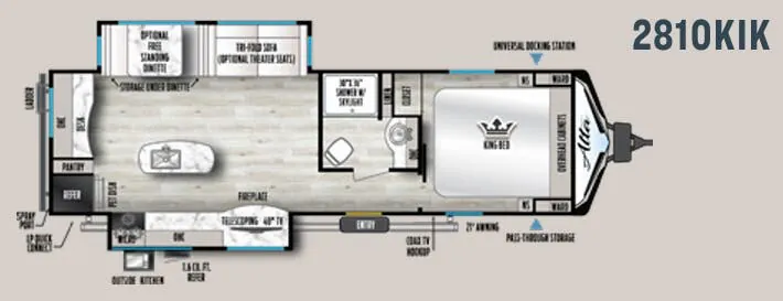 East to West Alta 2810KIK floor plan