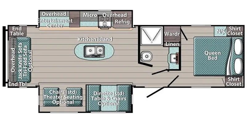 Gulf Stream TrailMaster 299RLI floor plan