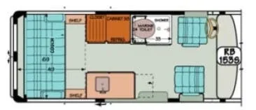 Sportsmobile Promaster 153S floor plan