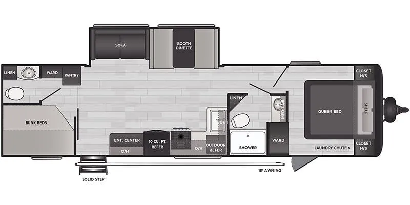 Keystone Springdale East 310DB floor plan
