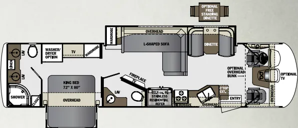 Forest River Georgetown XL 369DS floor plan