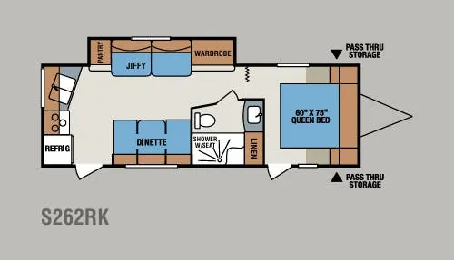 K-Z Sportsmen S262RK floor plan