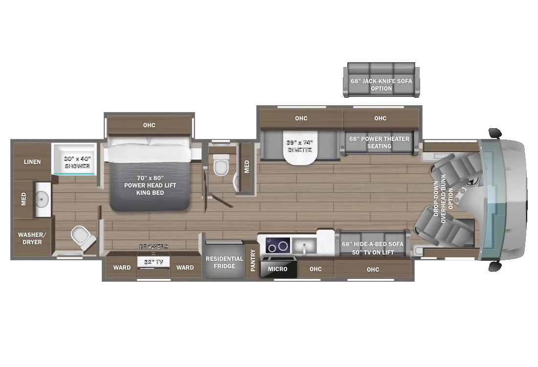 Entegra Coach Reatta 39T2 floor plan
