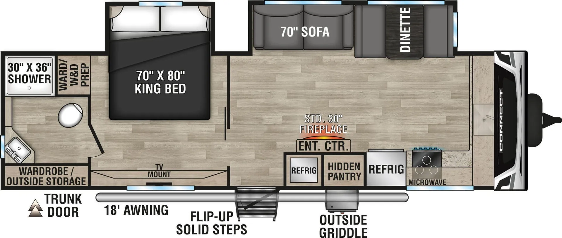 K-Z Connect C282FKK floor plan