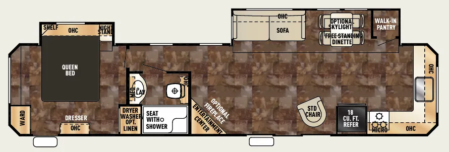 Forest River Cherokee 39FK floor plan