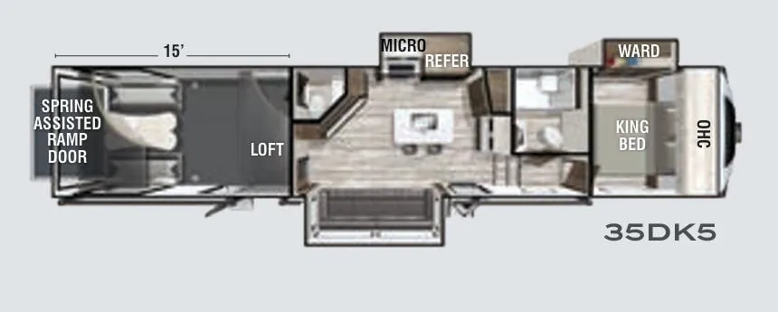 Forest River XLR Nitro 35DK5 floor plan