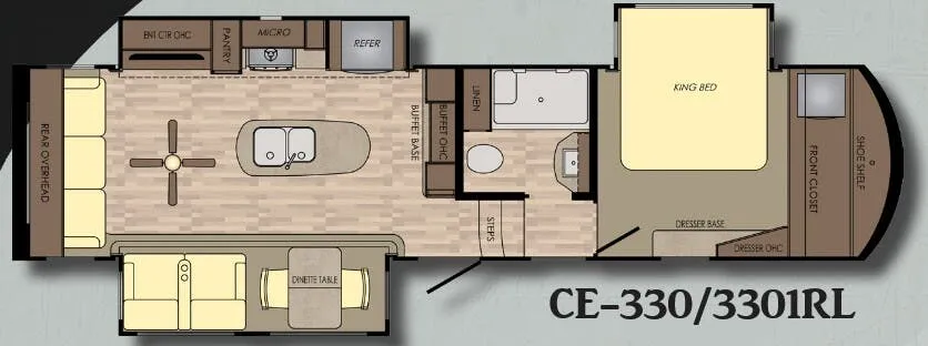 CrossRoads Cameo 3301RL floor plan