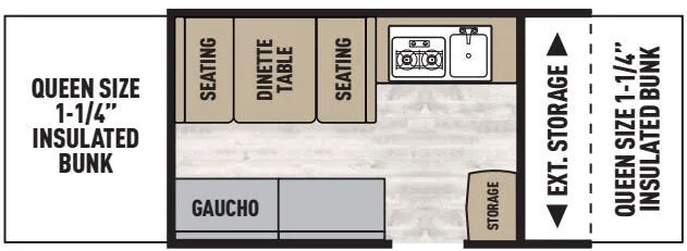 2022 Forest River Viking 2108ST - Floor plan