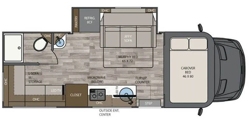 2025 Renegade RV Vienna 25DLC - Floor plan