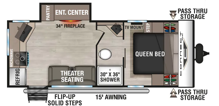 K-Z Connect SE C191RKSE floor plan