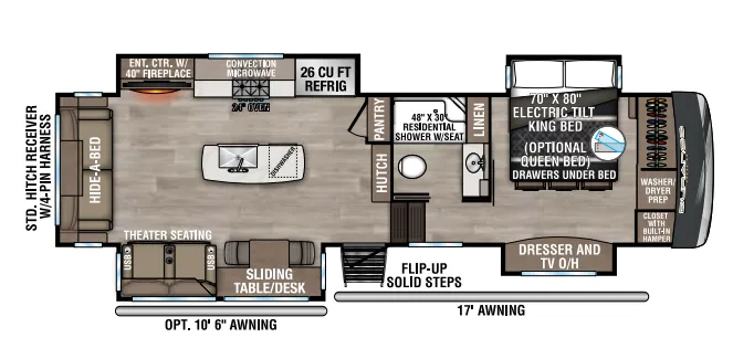 K-Z Durango Gold G310RLQ floor plan