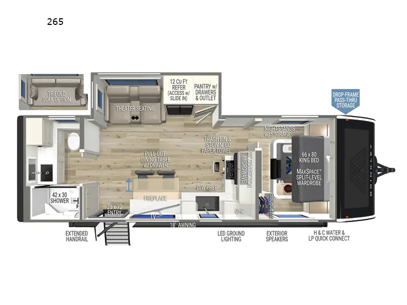 2026 Brinkley Model I 265 floor plan