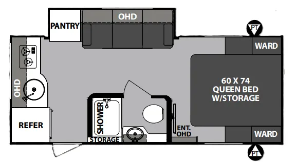 Forest River R-Pod RP-196 floor plan