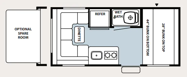 Forest River Cherokee Wolf Pup 16P Extra floor plan