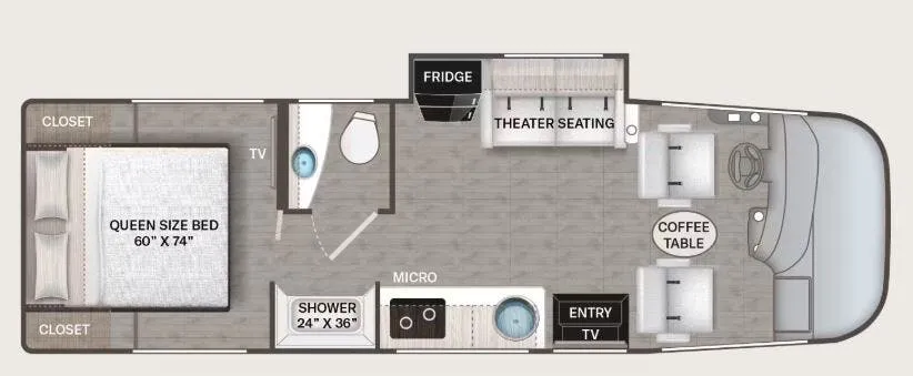 2026 Thor Motor Coach Axis 26.1 floor plan
