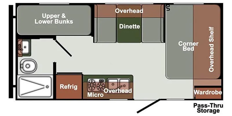 Gulf Stream Northern Express SVT 18RBD floor plan