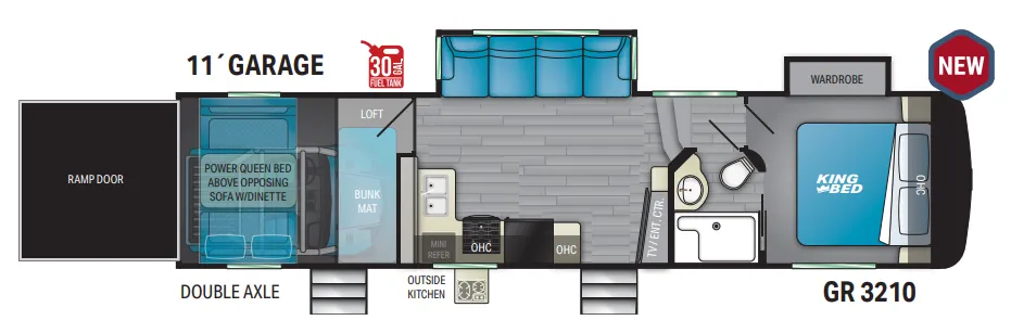 Heartland Gravity 3210 floor plan