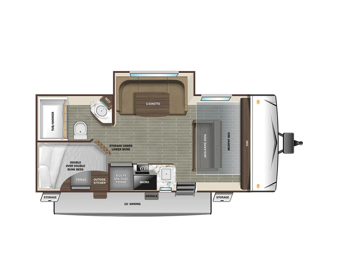 Starcraft Super Lite Maxx 19MBH floor plan