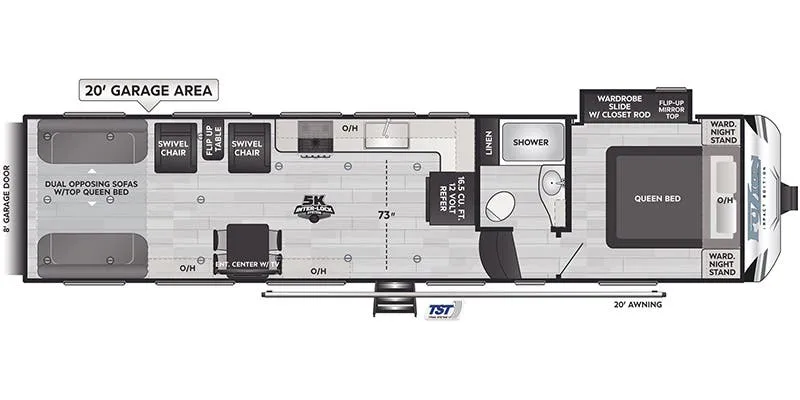 Keystone Fuzion Impact 3120 floor plan