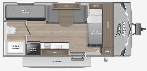 2025 Jayco Jay Flight SLX 170BHW - Floor plan