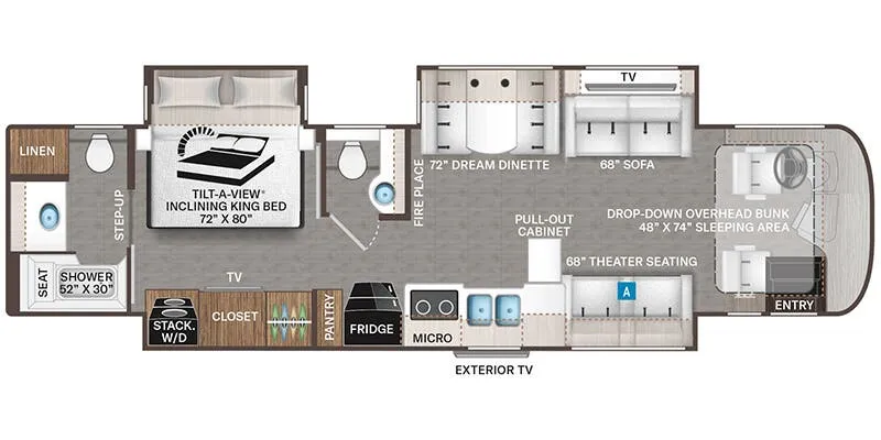 2025 Thor Motor Coach Riviera 38RB - Floor plan