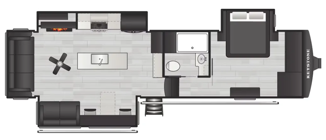 2026 Keystone Montana High Country 290RL - Floor plan