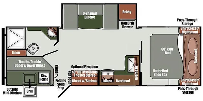 Gulf Stream Envision 246BH floor plan