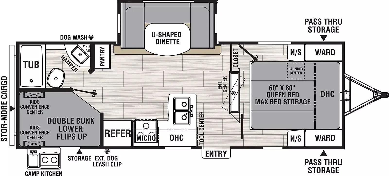 Coachmen Northern Spirit 2454BH - DSO floor plan