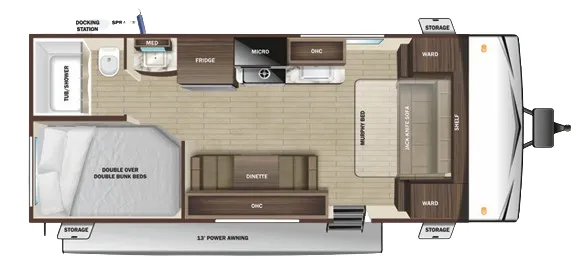 2023 Highland Ridge Open Range Conventional 20MB floor plan