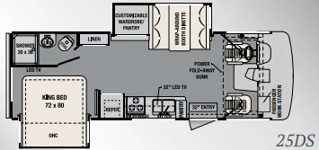 Forest River FR3 25DS floor plan