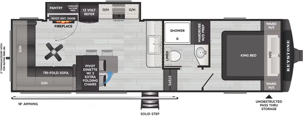 2026 Keystone COUGAR HALF-TON 26RES floor plan