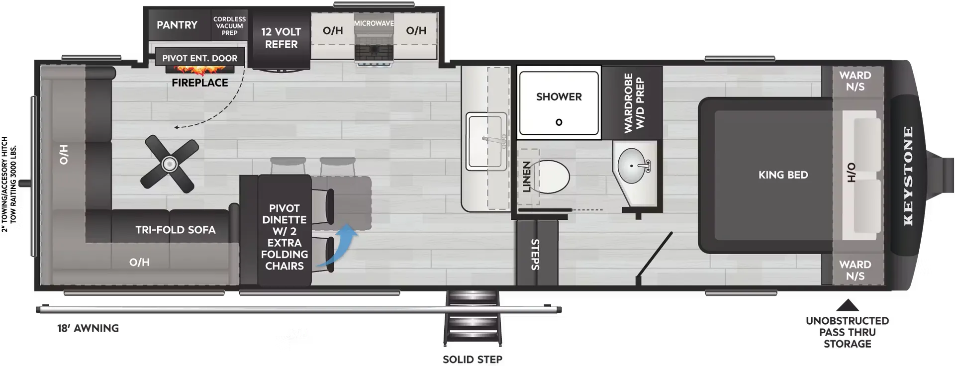2026 Keystone COUGAR HALF-TON 26RES - Floor plan