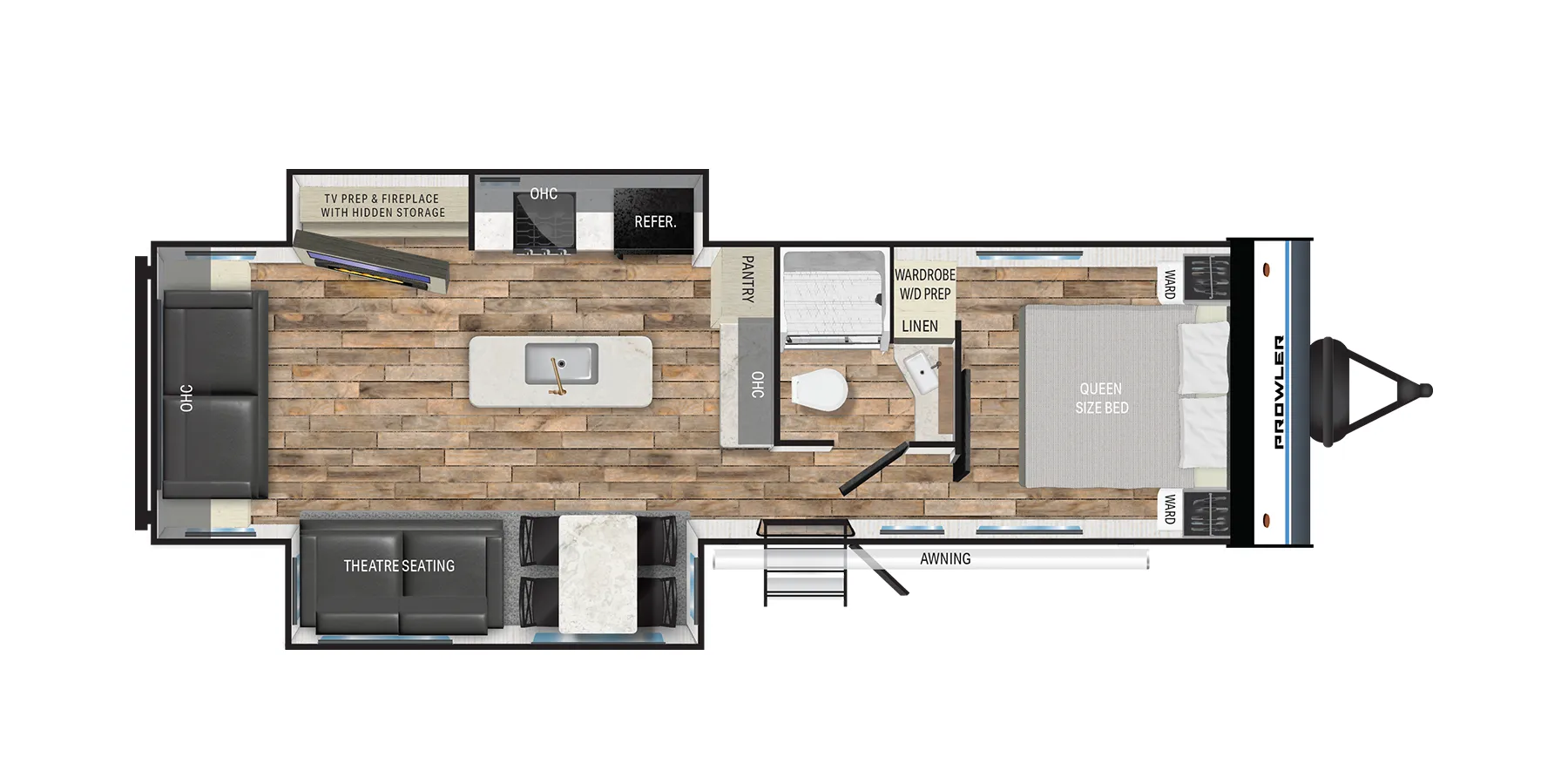 Heartland Prowler 3009RL floor plan