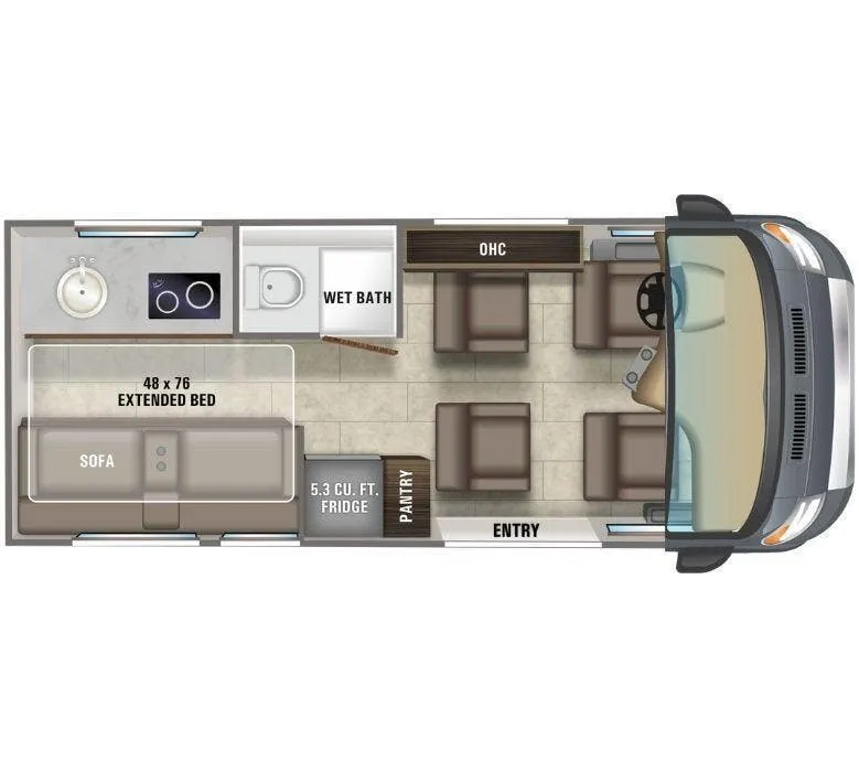 Entegra Coach Ethos 20A floor plan