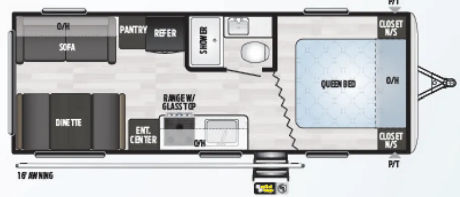 Keystone Springdale 222RDWE floor plan