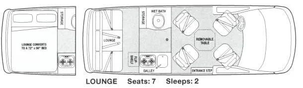 Airstream Avenue LOUNGE floor plan