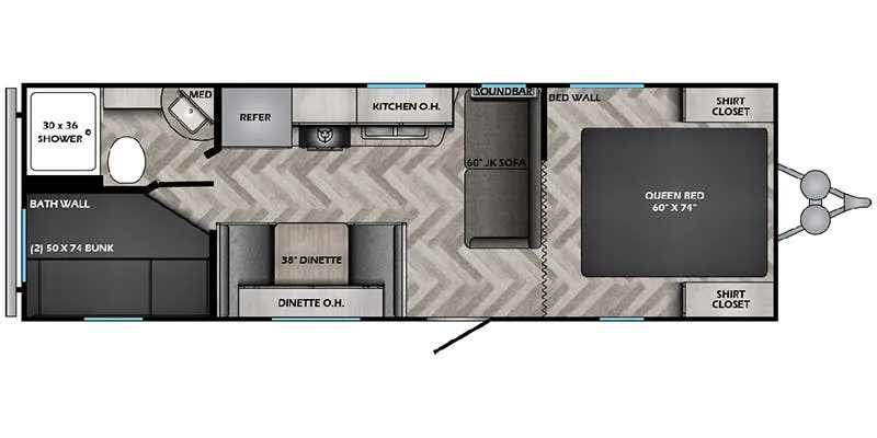 CrossRoads Zinger Lite ZR252BH floor plan