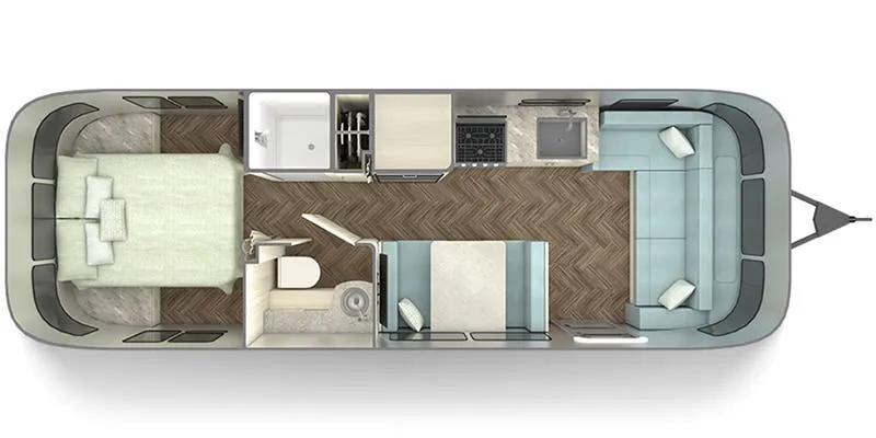 2025 Airstream International 28RB - Floor plan
