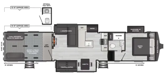 Keystone Carbon 420 floor plan