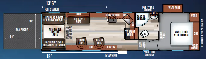 Forest River Cherokee Wolf Pack 275PACK18 floor plan
