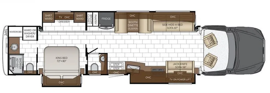 2026 Newmar Supreme Aire 4505 floor plan
