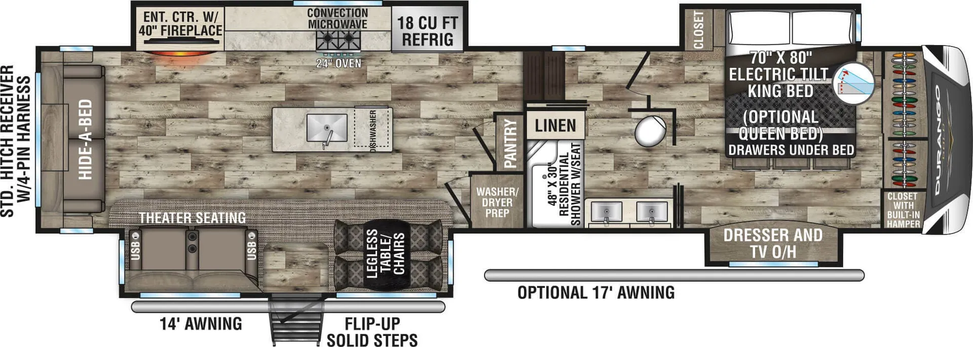 K-Z Durango Gold G383RLQ floor plan