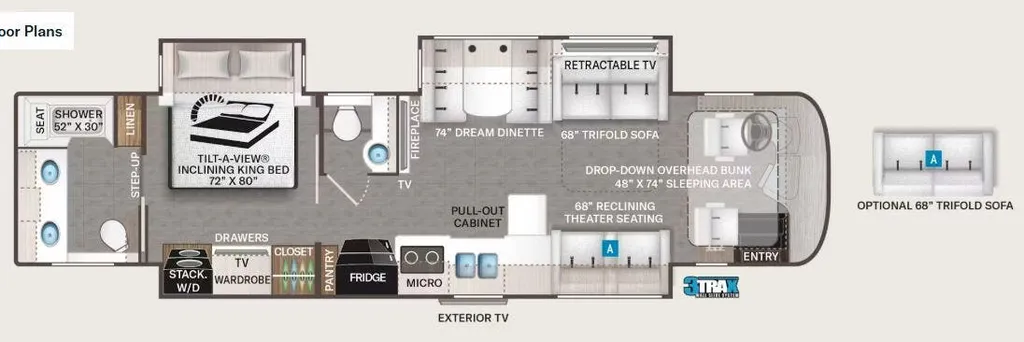 2026 Thor Motor Coach Aria 3901 floor plan