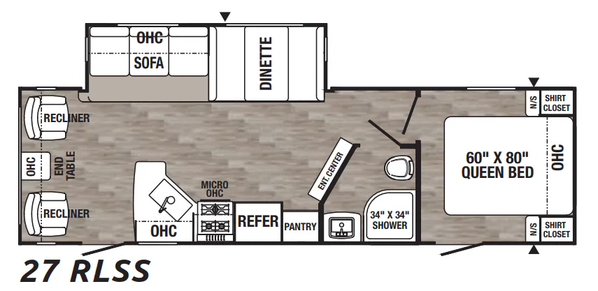 Palomino Puma 27RLSS floor plan