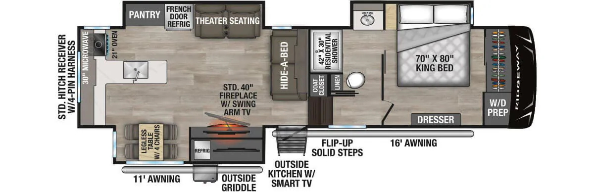 K-Z Ridgeway 32ML floor plan
