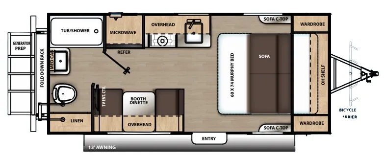 Coachmen Catalina Expedition 192RB floor plan