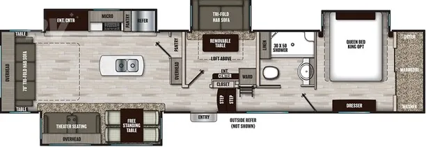 Coachmen Chaparral X Edition 393MBX floor plan