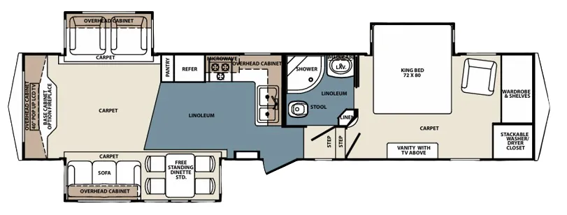 Forest River Cardinal 3640 floor plan