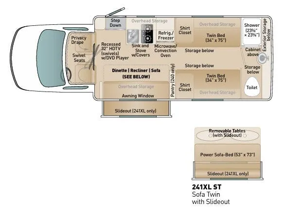 Coach House Platinum II 241XL ST floor plan