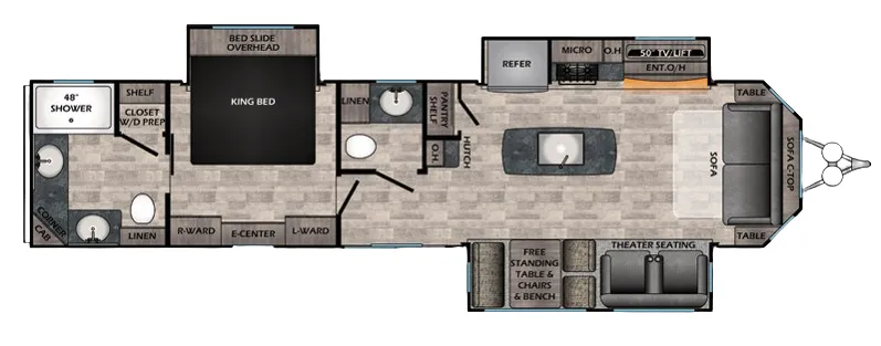 CrossRoads Hampton 372FDB floor plan